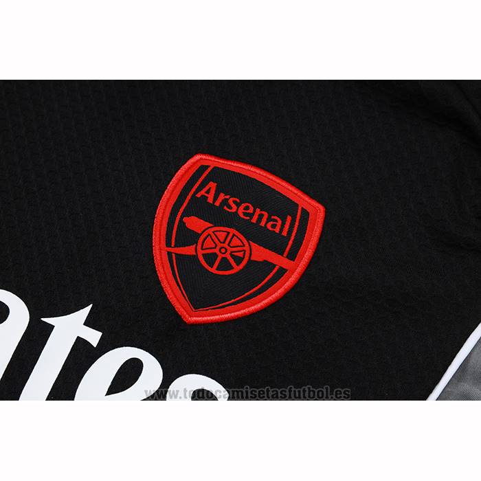 Chandal del Arsenal Manga Corta 2025-2026 Negro - Pantalon Corto